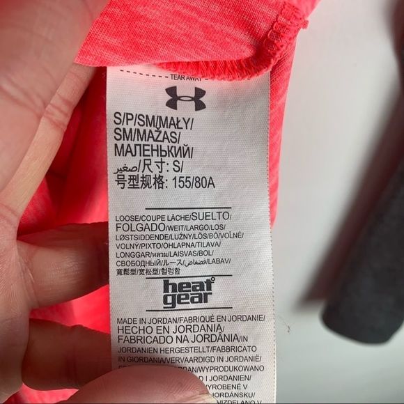 Under Armour Orange and Gray Baseball tee small - Picture 8 of 9